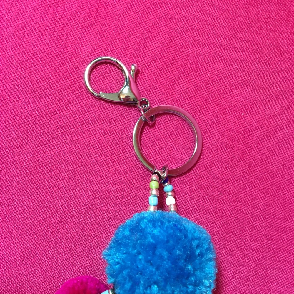 “3” Pom Pomes. Use for keychain , backpack or purse accessory. Colors vary! - Picture 4 of 4